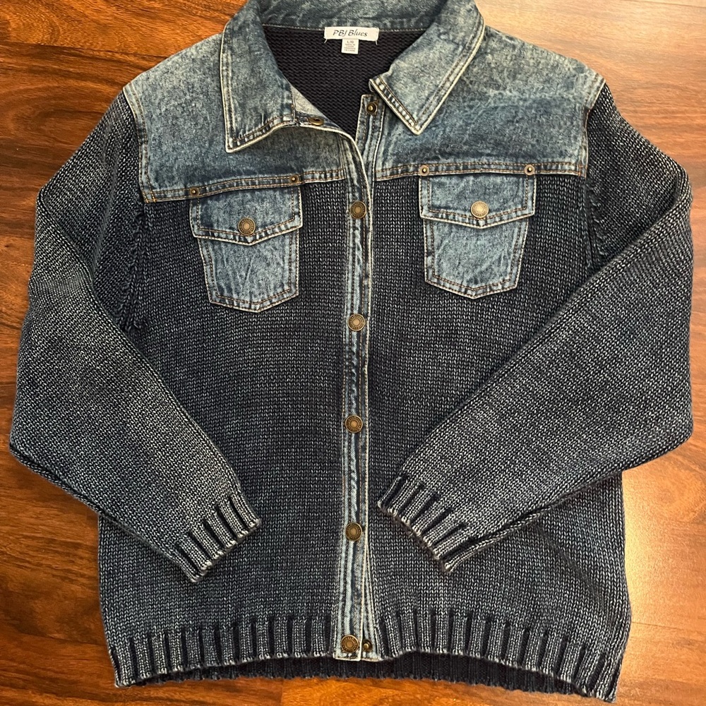 PBJ Blues Classic Denim Sweater Jacket (BL070)